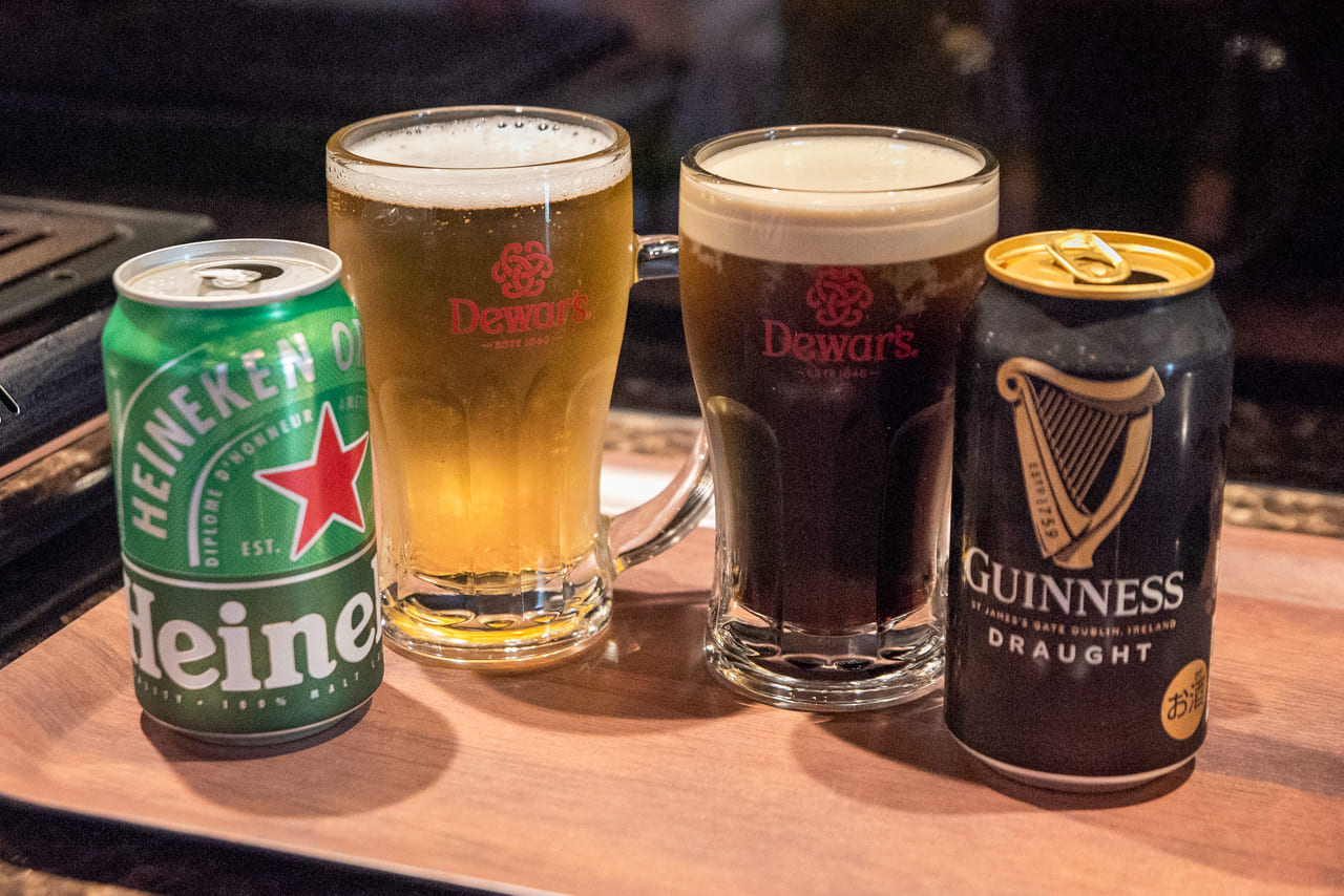 ギネスやハイネケンなどのビール